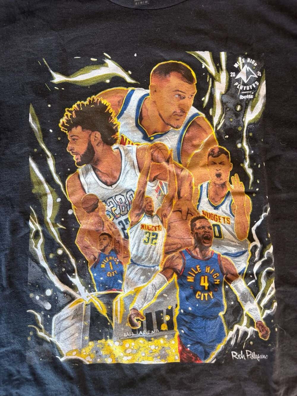 Denver Nuggets 2025 Playoffs Rich Pellegrino Graphic T-Shirt XL